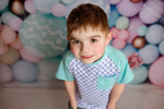 Load image into Gallery viewer, Easter Purple Plaid Shirt Just For Littles™ 
