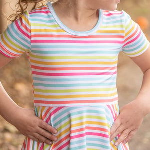 #Easter Stripe Twirl Dress Dress Just For Littles™ 