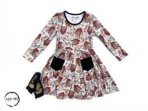 #Farm Xmas Twirl Dress Dress Just For Littles™ 