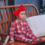 Load image into Gallery viewer, Farmhouse Plaid Footed Comfy Cozies Just For Littles®️ 
