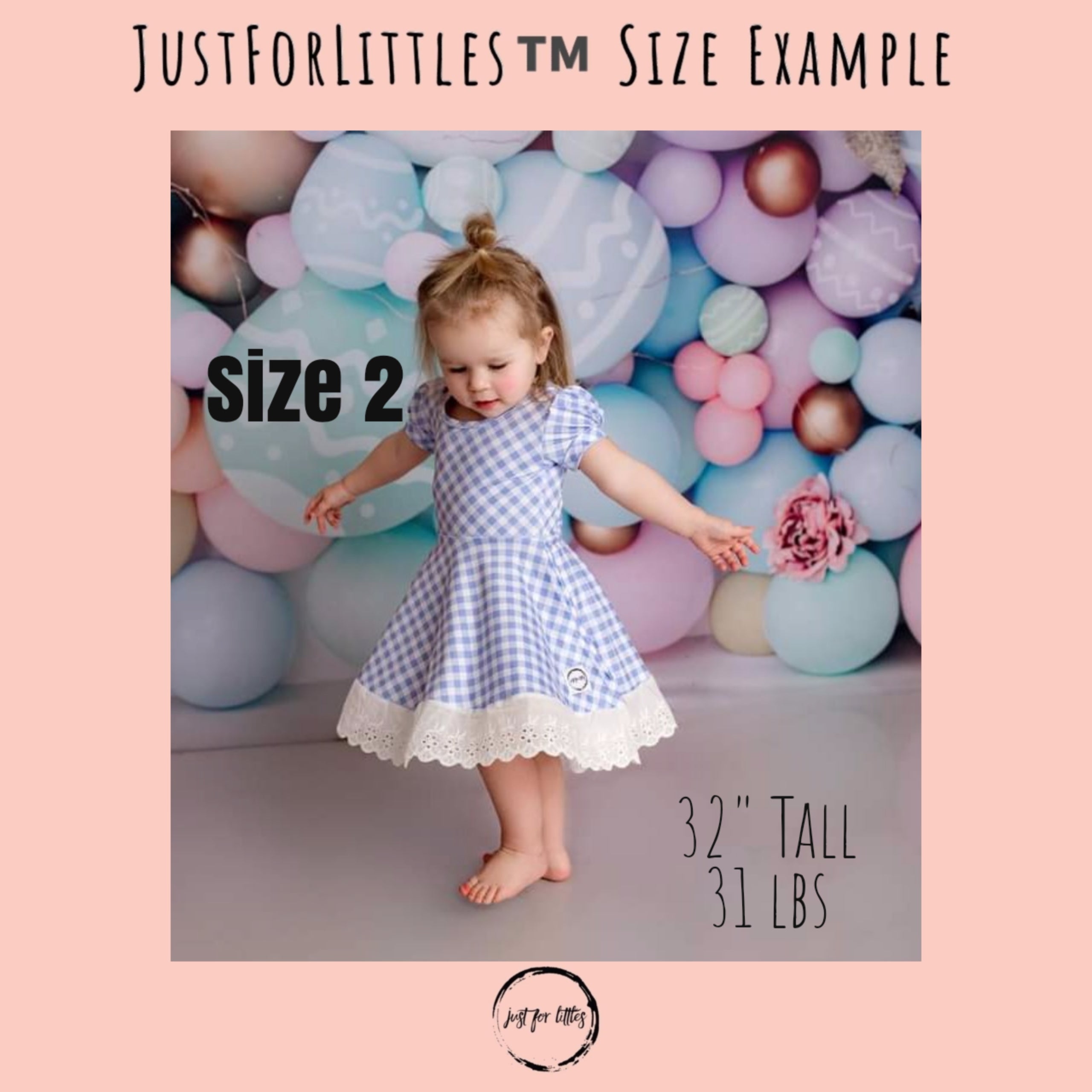 Gingham Lace Twirl Dress Dress Just For Littles™ 