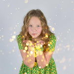 Load image into Gallery viewer, #Gold Heart Dress Just For Littles 
