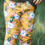 Load image into Gallery viewer, Golden Floral Leggings Bottoms Just For Littles™ 
