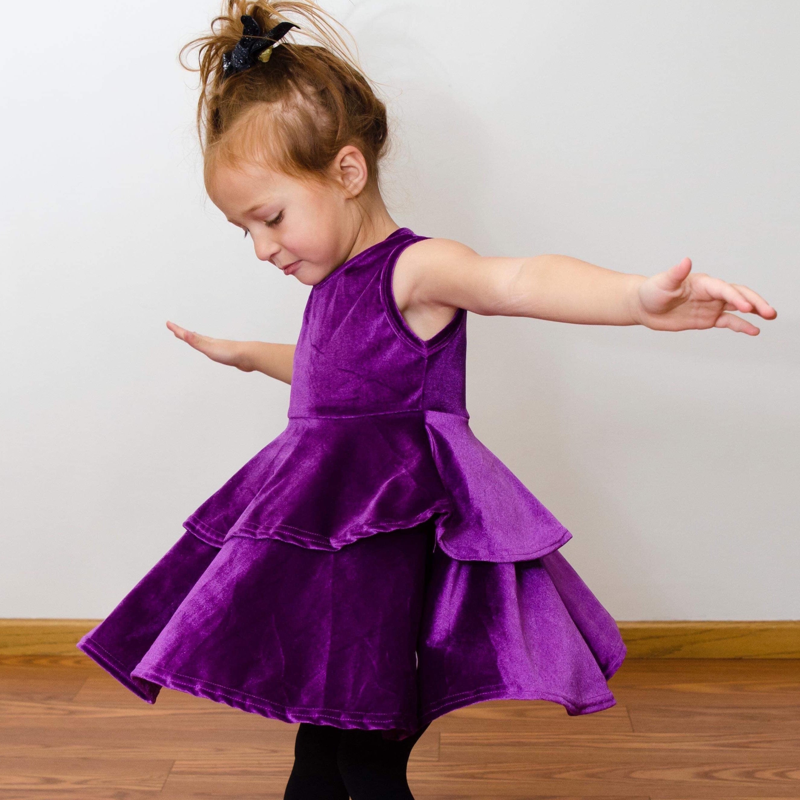 twirl mini dress purple Purple Petite Twirl Dress Svaha USA