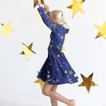 Load image into Gallery viewer, Starry Night Twirl Dress

