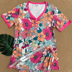 Summer Floral Pajama Set