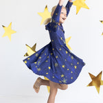 Load image into Gallery viewer, Starry Night Twirl Dress
