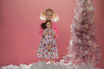 Load image into Gallery viewer, #Merry &amp; Bright Christmas Trees Dolly and Me Dress Just For Littles™ 
