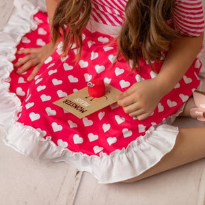 #Minnie Valentines Day Twirl Dress Dress Just For Littles 