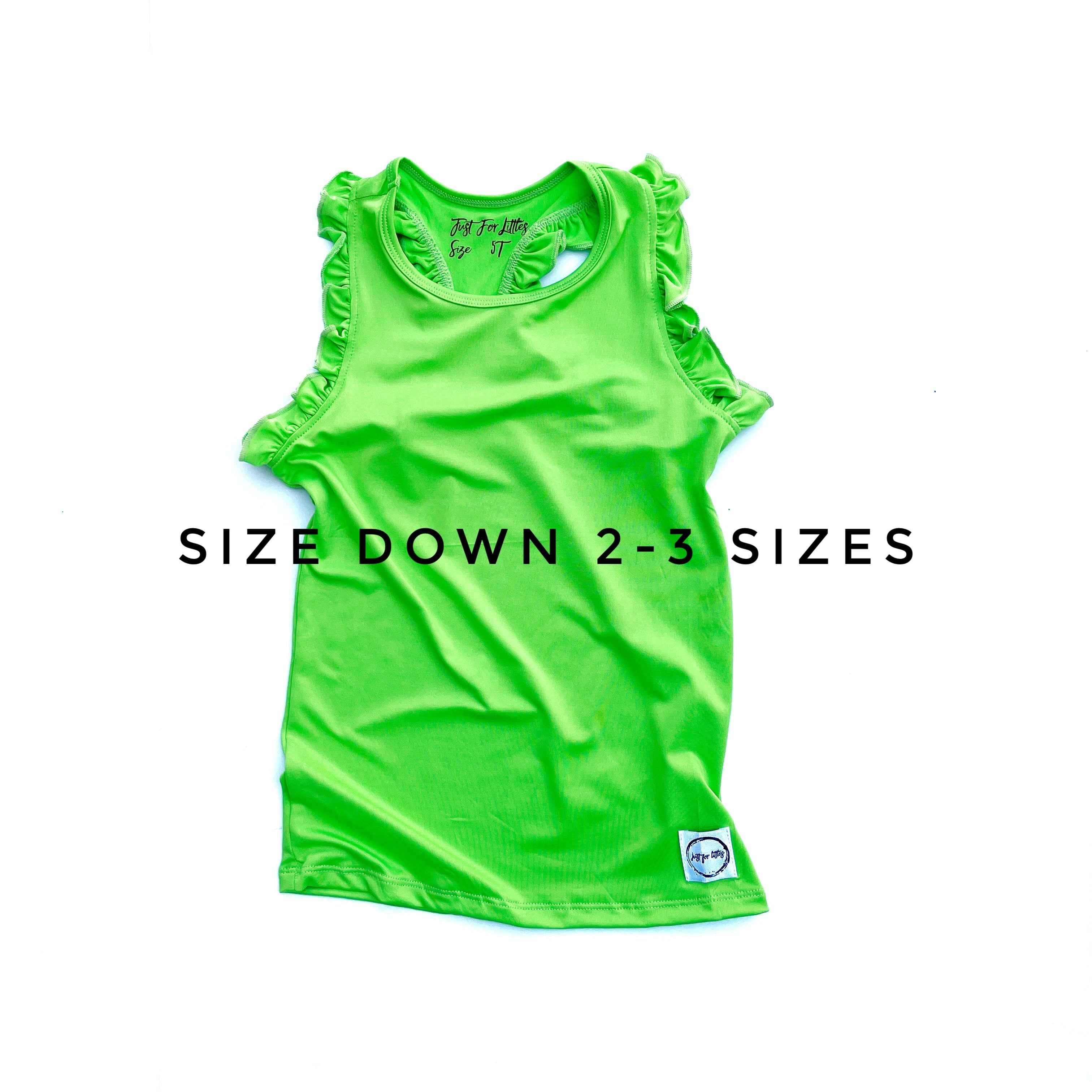 Neon Green High Low Tank 10 Neon Green High Low Tank 10