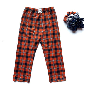 #Orange & Black Lounge Pants Pajamas Just For Littles™ 