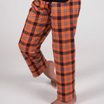 Load image into Gallery viewer, Orange &amp; Black Lounge Pants Pajamas Just For Littles™ 
