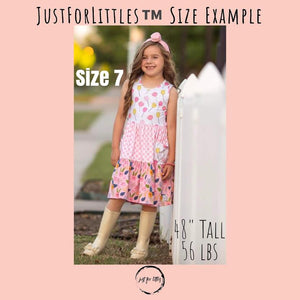 #Pastel Pink Farmhouse Twirl Dress Just For Littles™ 