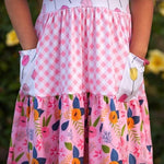 Load image into Gallery viewer, #Pastel Pink Farmhouse Twirl Dress Just For Littles™ 
