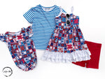 Load image into Gallery viewer, #Patchwork Romper romper Just For Littles™ 
