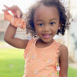 Load image into Gallery viewer, Peach Floral Tank Top Shirt Just For Littles™ 
