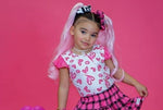 Load image into Gallery viewer, #Pink Flower Scrunchie accessories Just For Littles™ 
