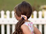 Load image into Gallery viewer, #Pink Flower Scrunchie accessories Just For Littles™ 

