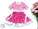 Load image into Gallery viewer, Pretty In Pink Twirl Dress Dress Just For Littles 
