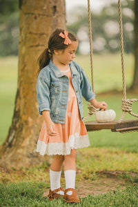 #Pumpkin Twirl Dress Dress Just For Littles™ 