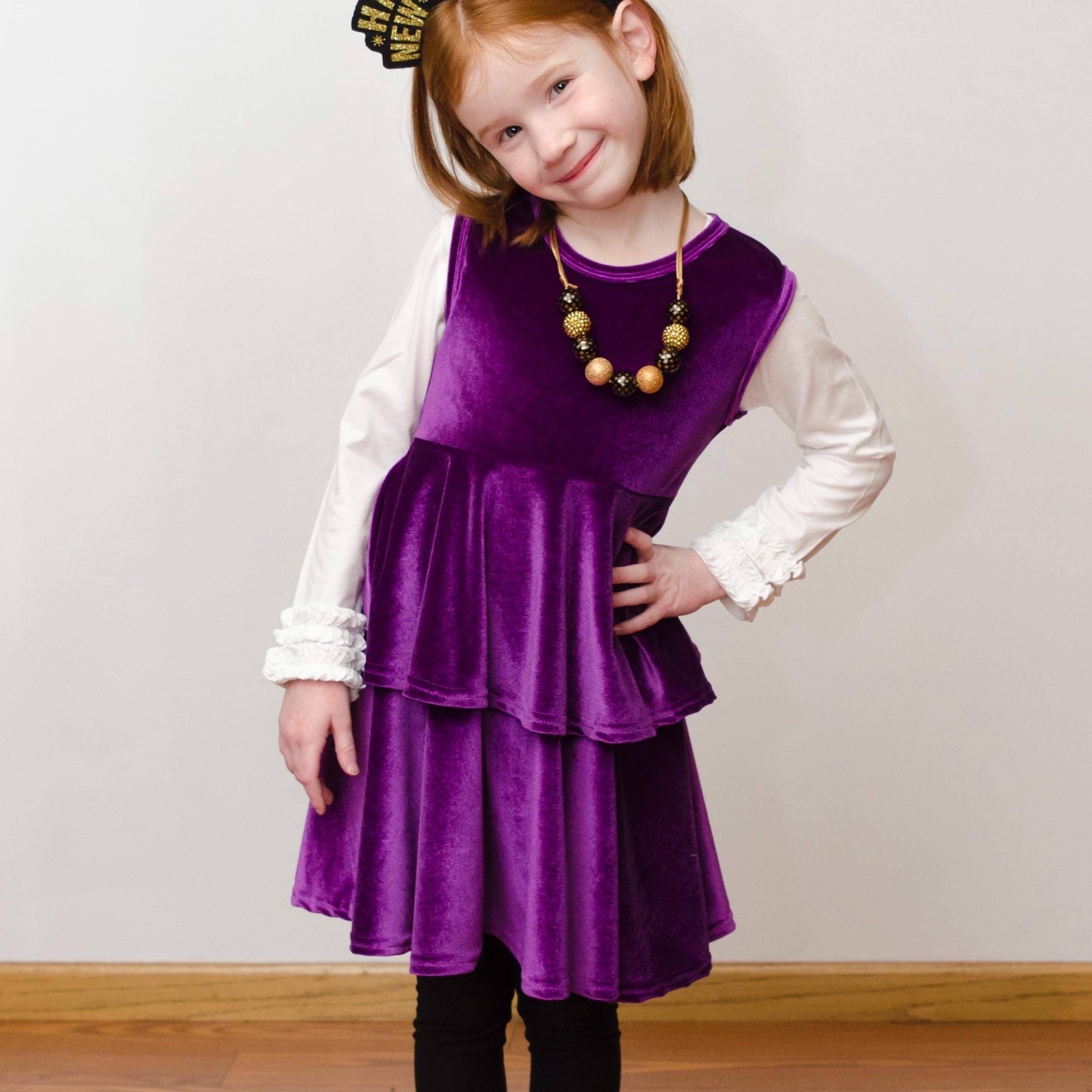 Purple Party Twirl Dress Just For Littles 