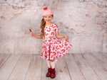 Load image into Gallery viewer, Rainbow Heart Twirl Dress Dress Just For Littles™ 
