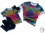 Load image into Gallery viewer, Rainbow Leopard T-Shirt Shirt Just For Littles™ 
