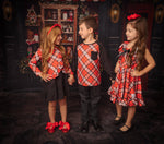 Load image into Gallery viewer, #Red Plaid Shirt Baby &amp; Toddler Dresses Just For Littles™ 
