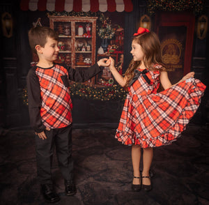 #Red Plaid Shirt Baby & Toddler Dresses Just For Littles™ 