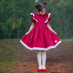 Red Vintage Fancy Dress Dress Just For Littles 