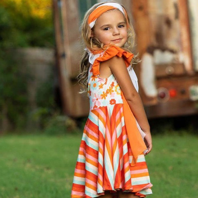 #Retro Frenzy Twirl Dress Dress Just For Littles™ 