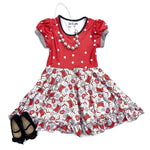 Load image into Gallery viewer, #Snowman Xmas Twirl Dress Dress Just For Littles™ 
