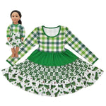 Load image into Gallery viewer, #St. Patrick&#39;s Day 3-Tier Twirl Dress Dress Just For Littles™ 
