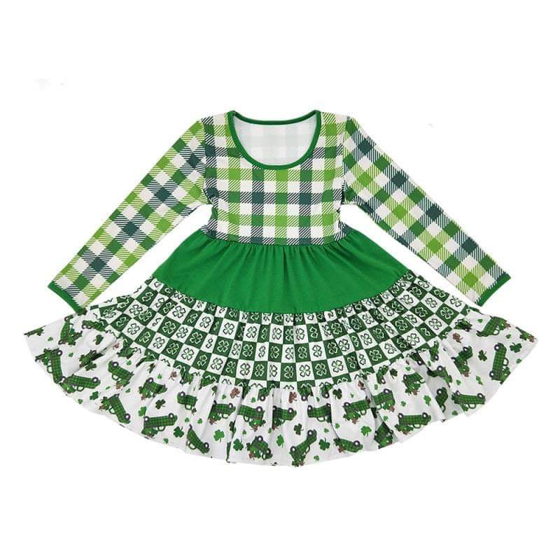 #St. Patrick's Day 3-Tier Twirl Dress Dress Just For Littles™ 