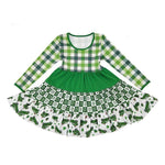 Load image into Gallery viewer, #St. Patrick&#39;s Day 3-Tier Twirl Dress Dress Just For Littles™ 
