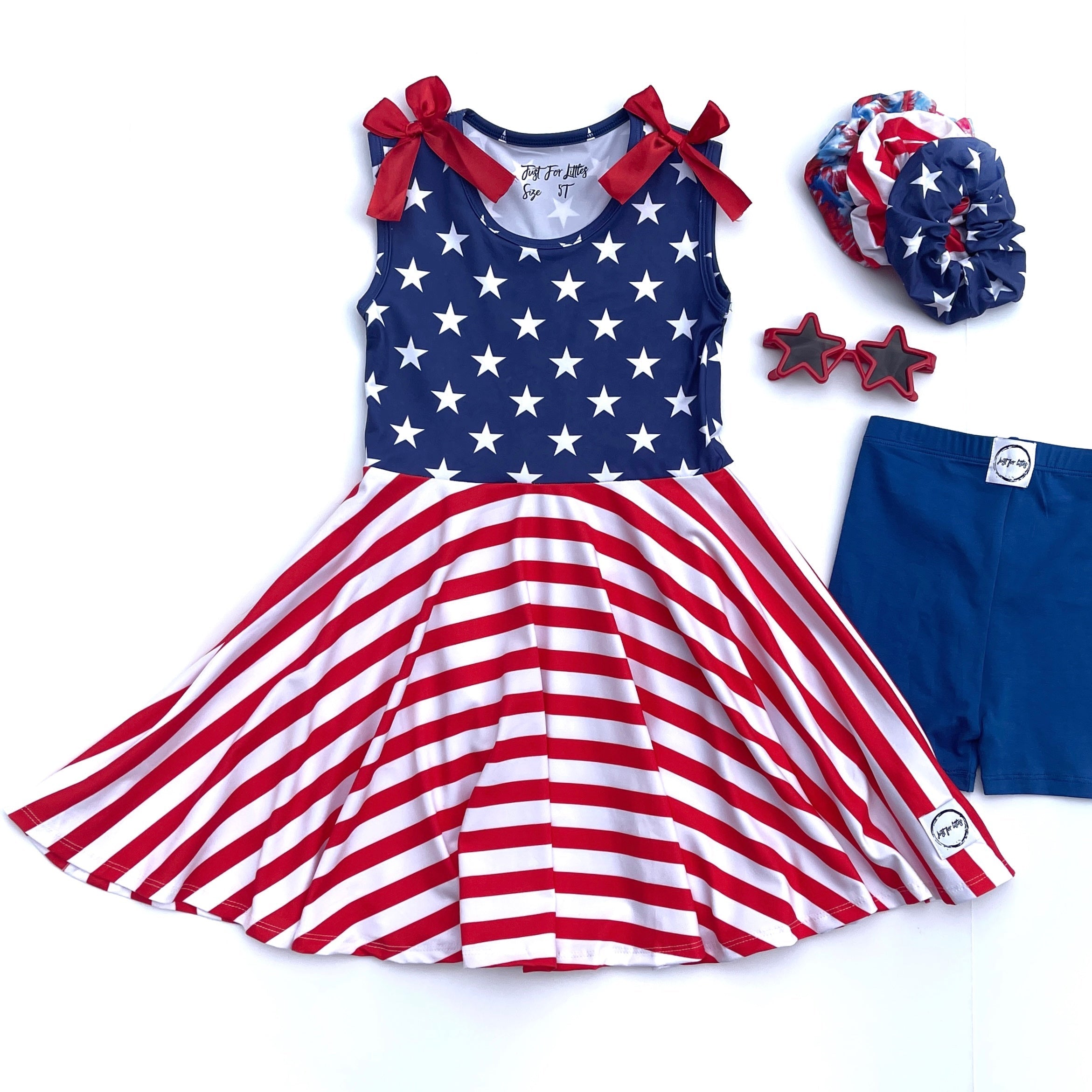 Star Spangled Twirl Dress Dress Just For Littles™ 