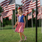 Load image into Gallery viewer, Star Spangled Twirl Dress Dress Just For Littles™ 
