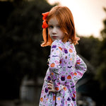 Load image into Gallery viewer, Sticker Twirl Dress Just For Littles®️ 
