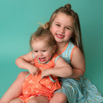 Load image into Gallery viewer, #summer Blue Floral Sleeveless Dress Just For Littles™ 
