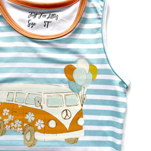 #summer Blue Stripe Tank Top Baby & Toddler Tops Just For Littles™ 
