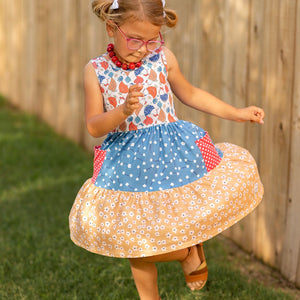 #Summer Chicken Twirl Dress Dress Just For Littles™ 