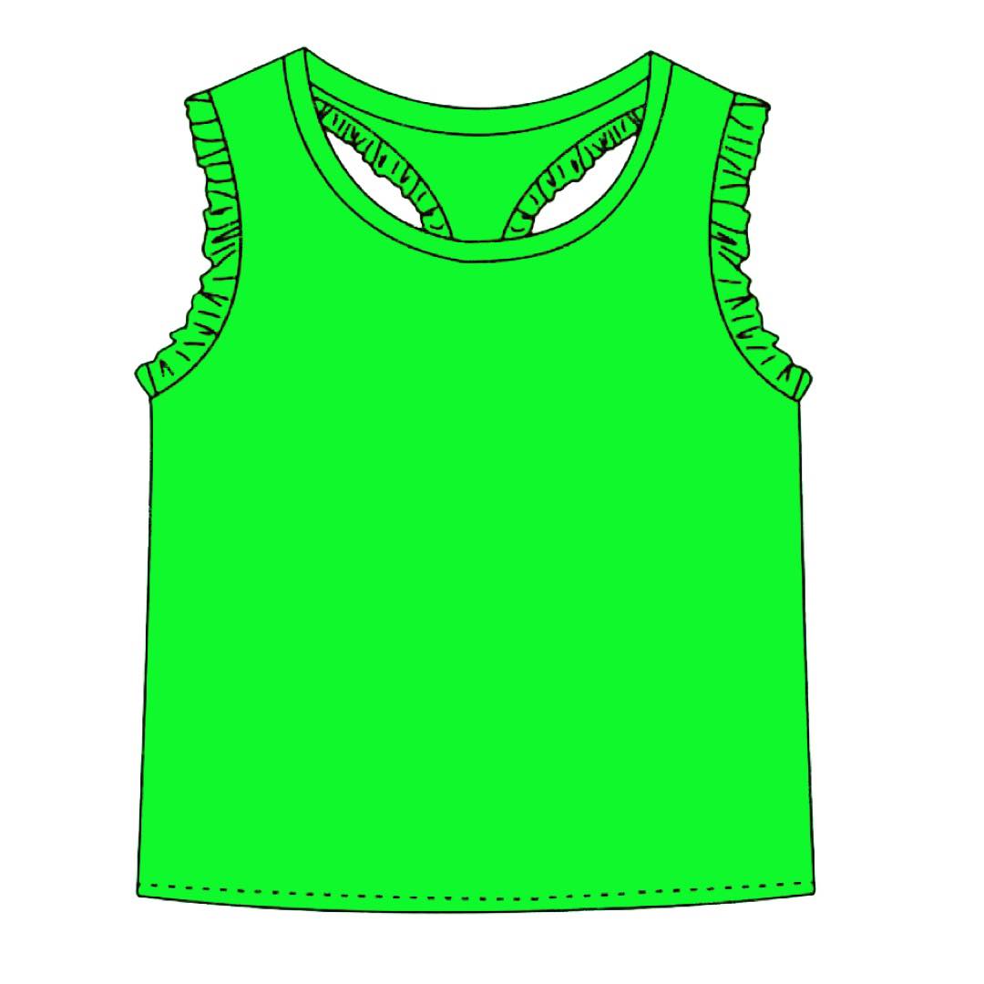#Summer Green Tank Baby & Toddler Tops Just For Littles™ 