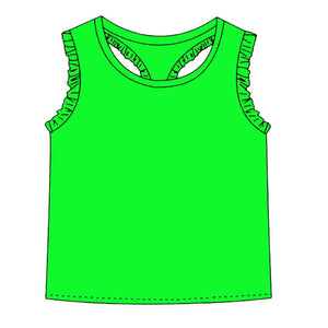 Neon Green Tank – Just For Littles®️