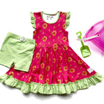 Load image into Gallery viewer, #summer Pink Hawaiian Dress Dress Just For Littles™ 

