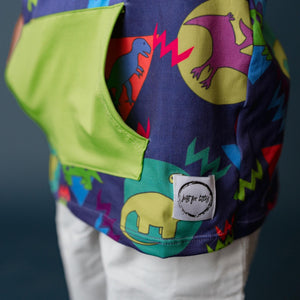 #Summer Retro Dino Tank w/ Hood Baby & Toddler Tops Just For Littles™ 