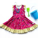 Load image into Gallery viewer, #summer Unicorn Twirl Dress Dress Just For Littles™ 

