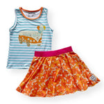 Load image into Gallery viewer, #summer1 Orange Burst skirt Bottoms Just For Littles™ 
