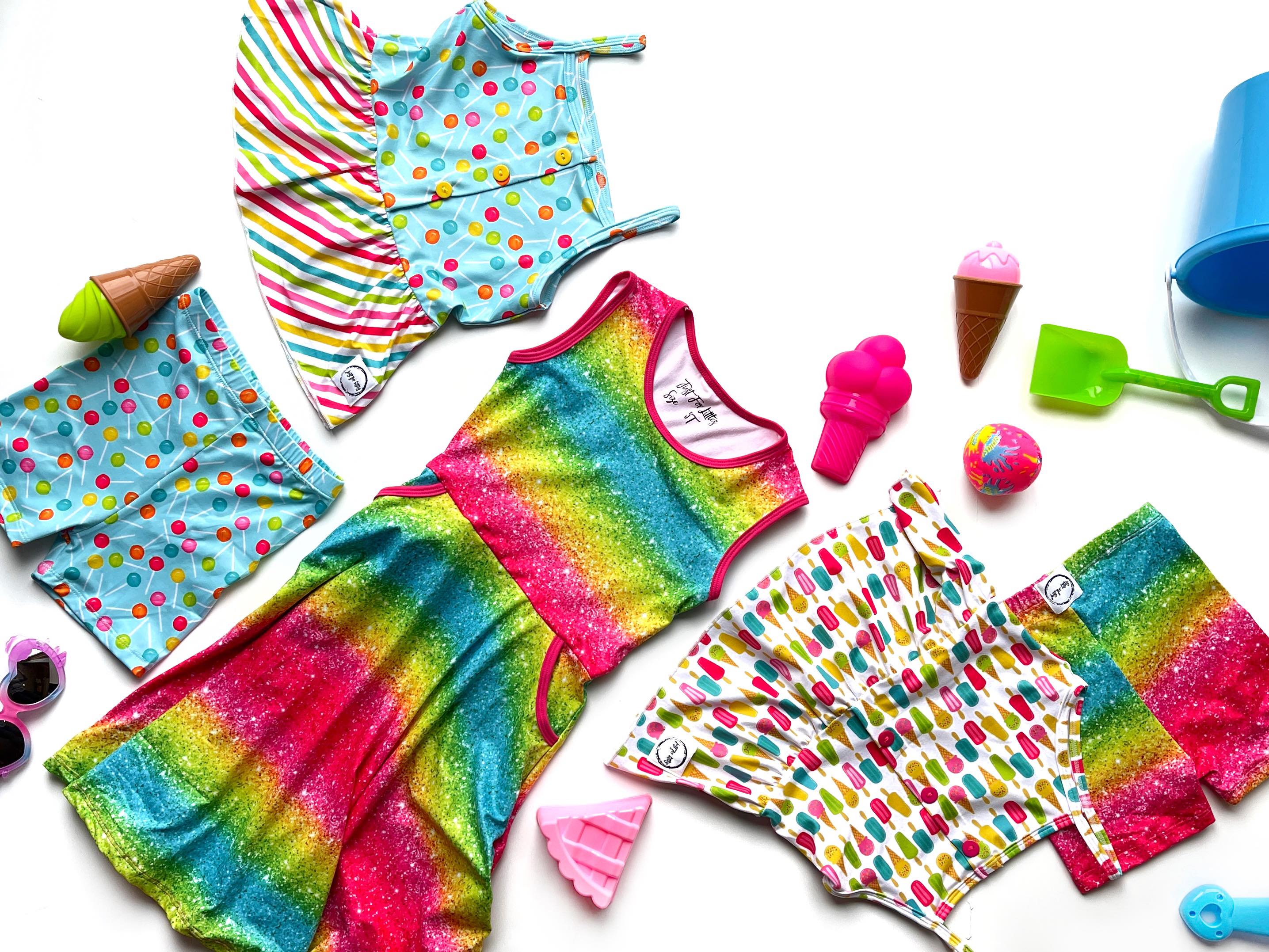 #Summer2 Sparkle Twirl Dress Dress Just For Littles™ 