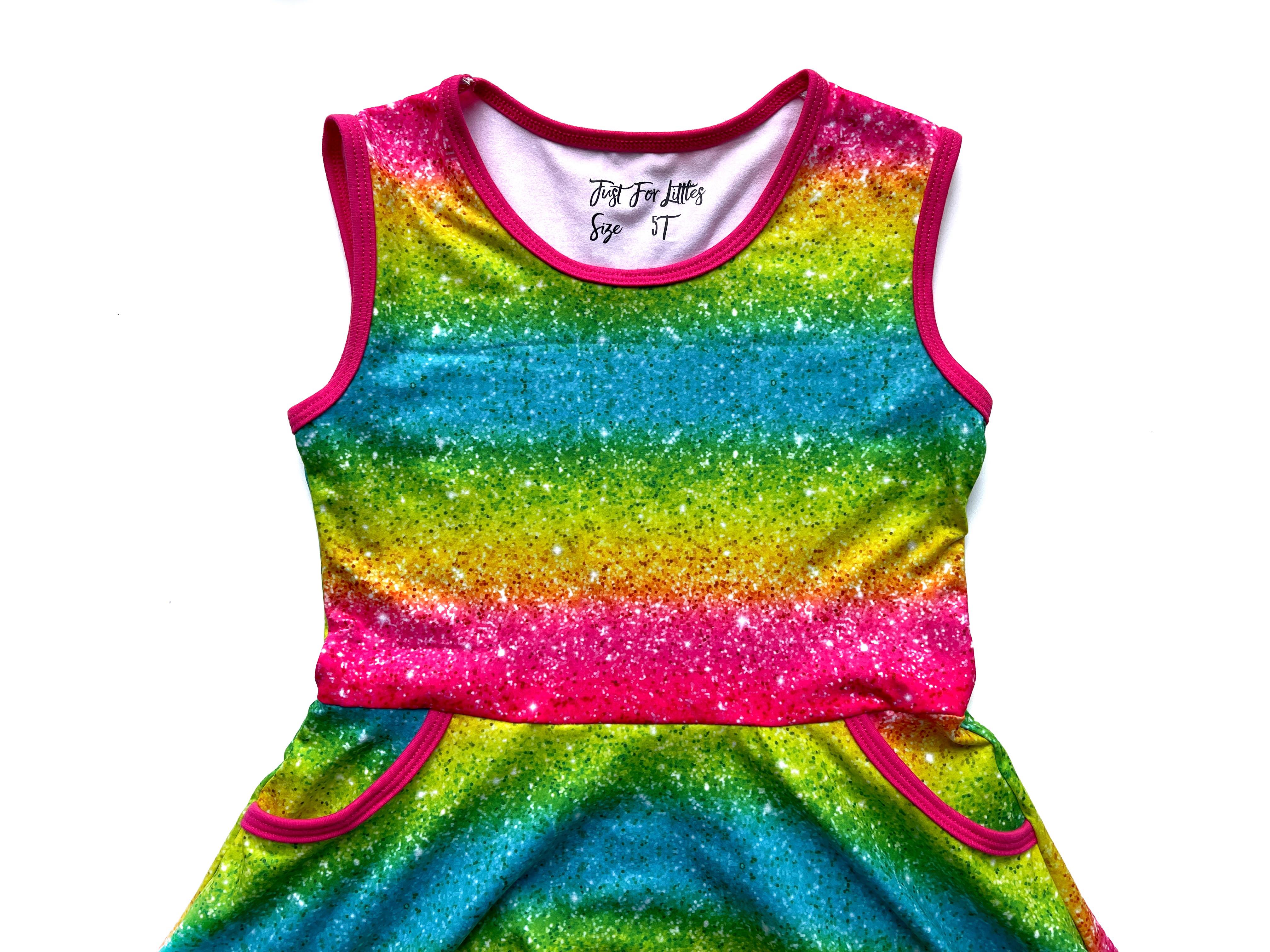 #Summer2 Sparkle Twirl Dress Dress Just For Littles™ 