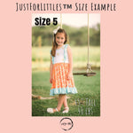 Load image into Gallery viewer, Sweet Clementine Twirl Dress Just For Littles™ 

